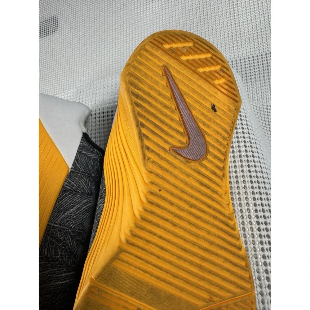 Nike Metcon 6 AMP Womens 7 Training CrossFit Shoes Gray Orange AO2982-081